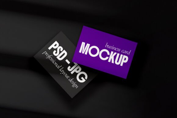 Bold Modern Business Card Mockup