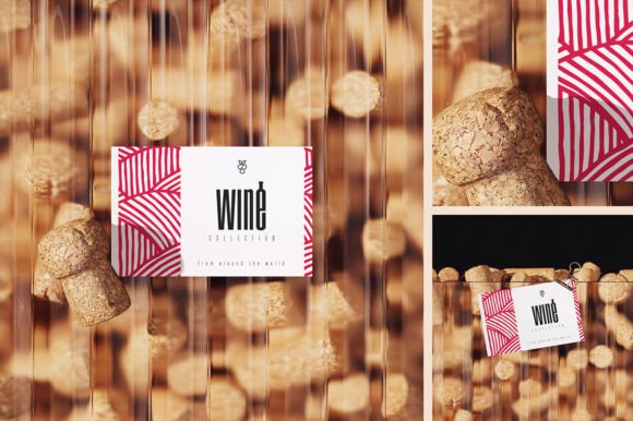 Branded Card on Frosted Glass Mockup