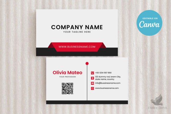 Dark Colors Business Card Template