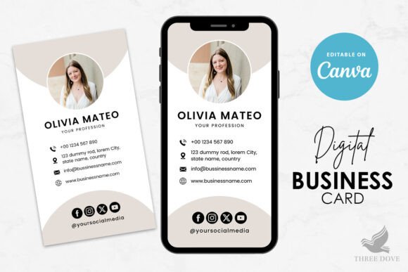 DIY Digital Business Card Template