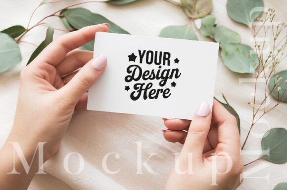 Female Hands Holding White Card Mockup: A Practical Guide for Digital Designers
