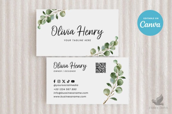 Greenery Business Card Template