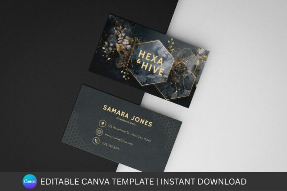 Hexagon Business Card Canva Template: A Modern Approach to Brand Identity