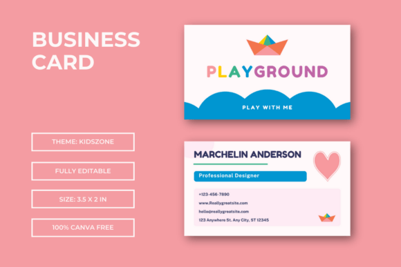 Kidszone Business Card Template