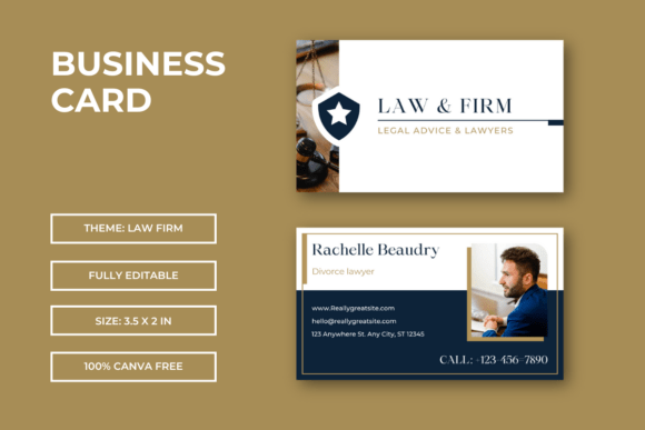Law Firm Business Card Template
