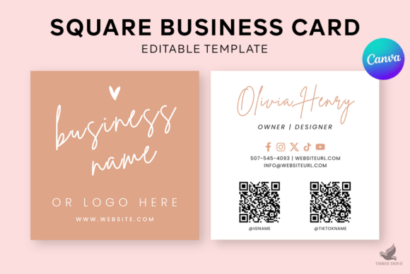 Royal Color Square Business Card