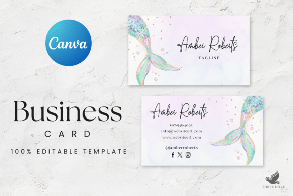 Royal Watercolor Business Card Template