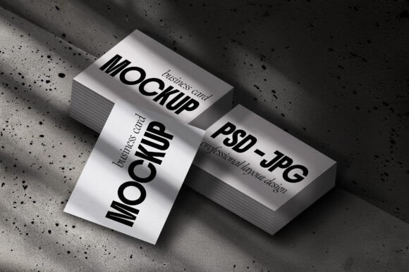 Sophisticated Business Card Mockup: Elevating Professional Branding in a Digital Age