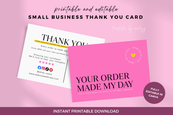 Thank You Card Template for Small Business Owners