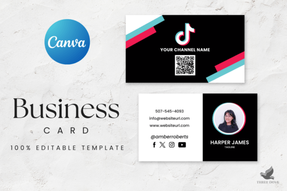 TikTok Business Card Template: A Modern Approach to Professional Branding
