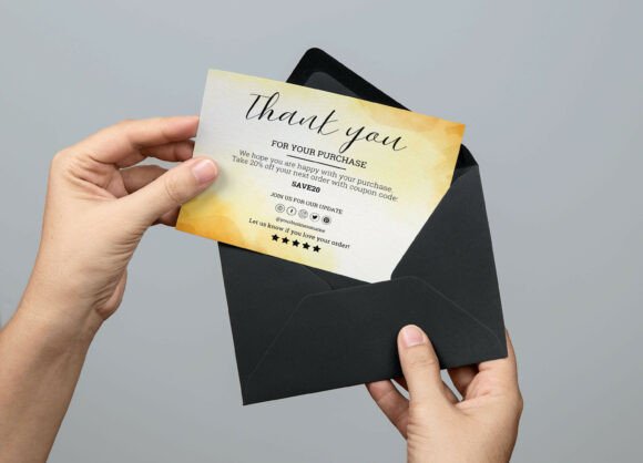 Yellow Business Thank You Card: A Strategic Tool for Professional Communication